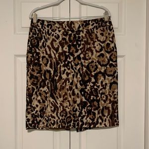 Cheetah Print Pencil Skirt